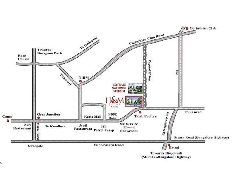 Salarpuria H And M Royal Location Image