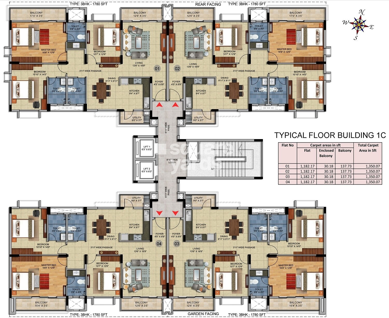 Salarpuria Sattva H And M Royal Floor Plans 1