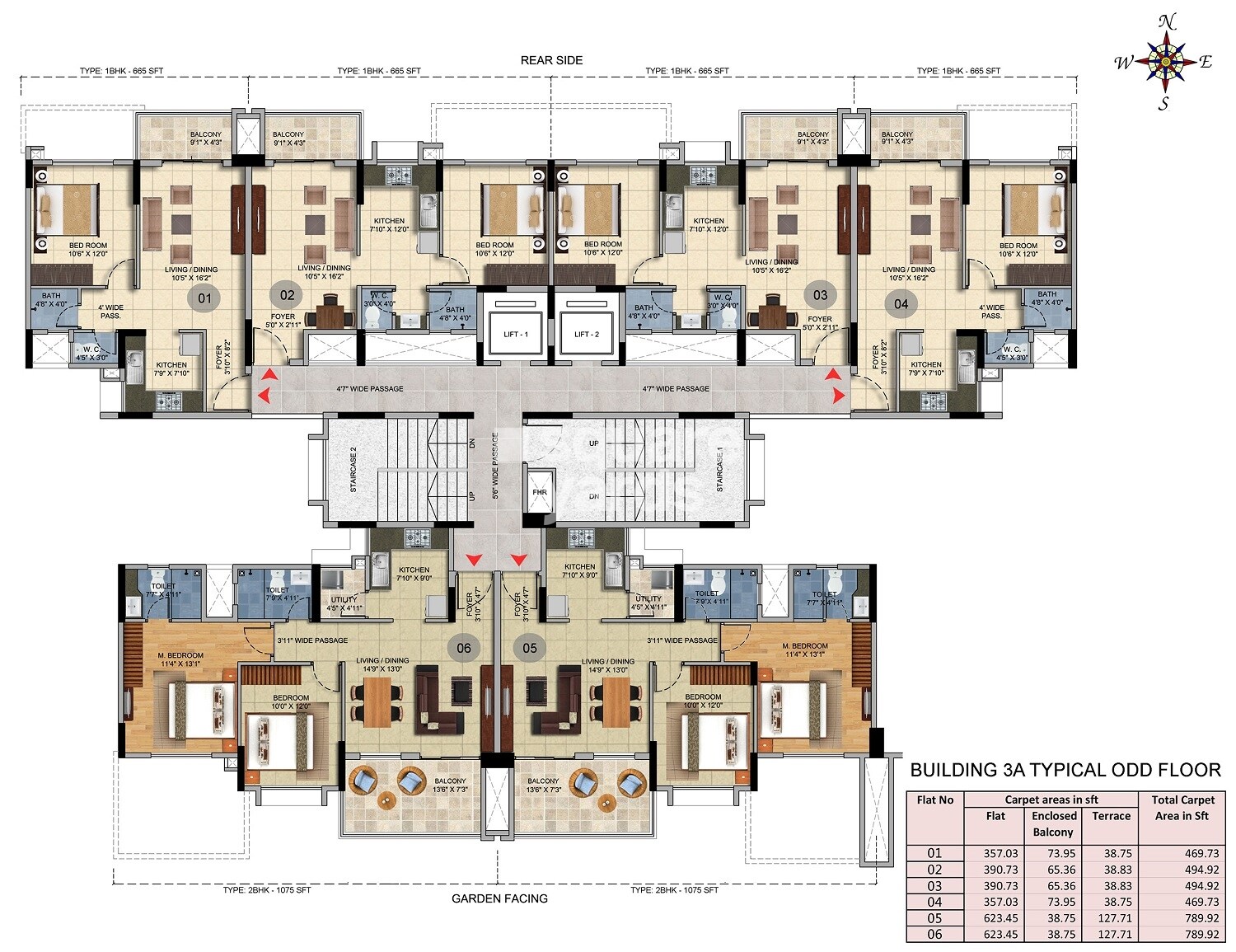 Salarpuria Sattva H And M Royal Floor Plans 2