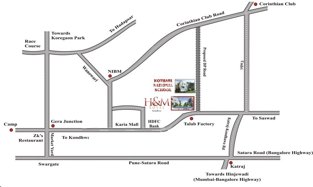 Salarpuria Sattva H And M Royal Location Image