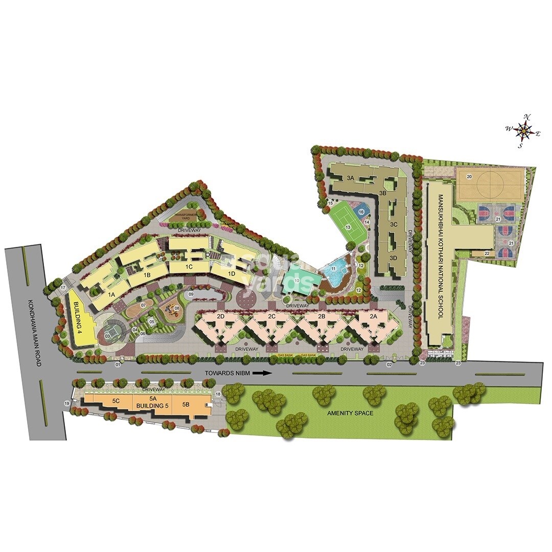 Salarpuria Sattva H And M Royal Master Plan 1