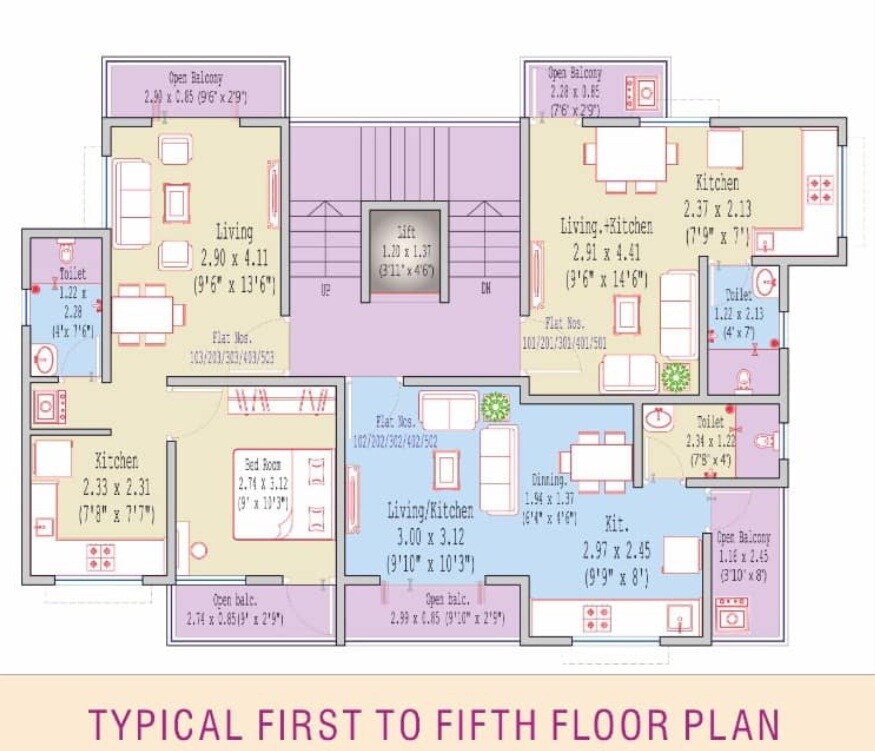 Samarth Gurudatta Residency Floor Plans