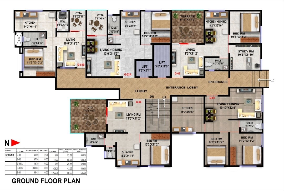 Samarth OM Residency Floor Plans 1