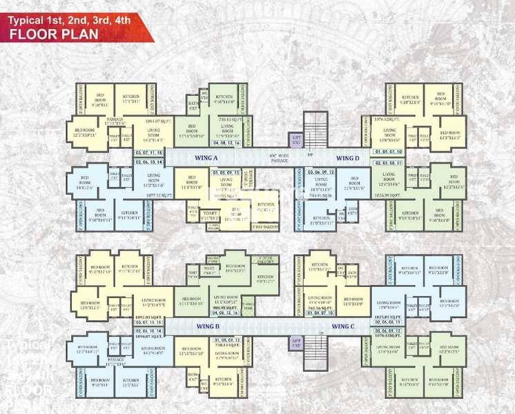 Samarth Swamini Heights Floor Plans