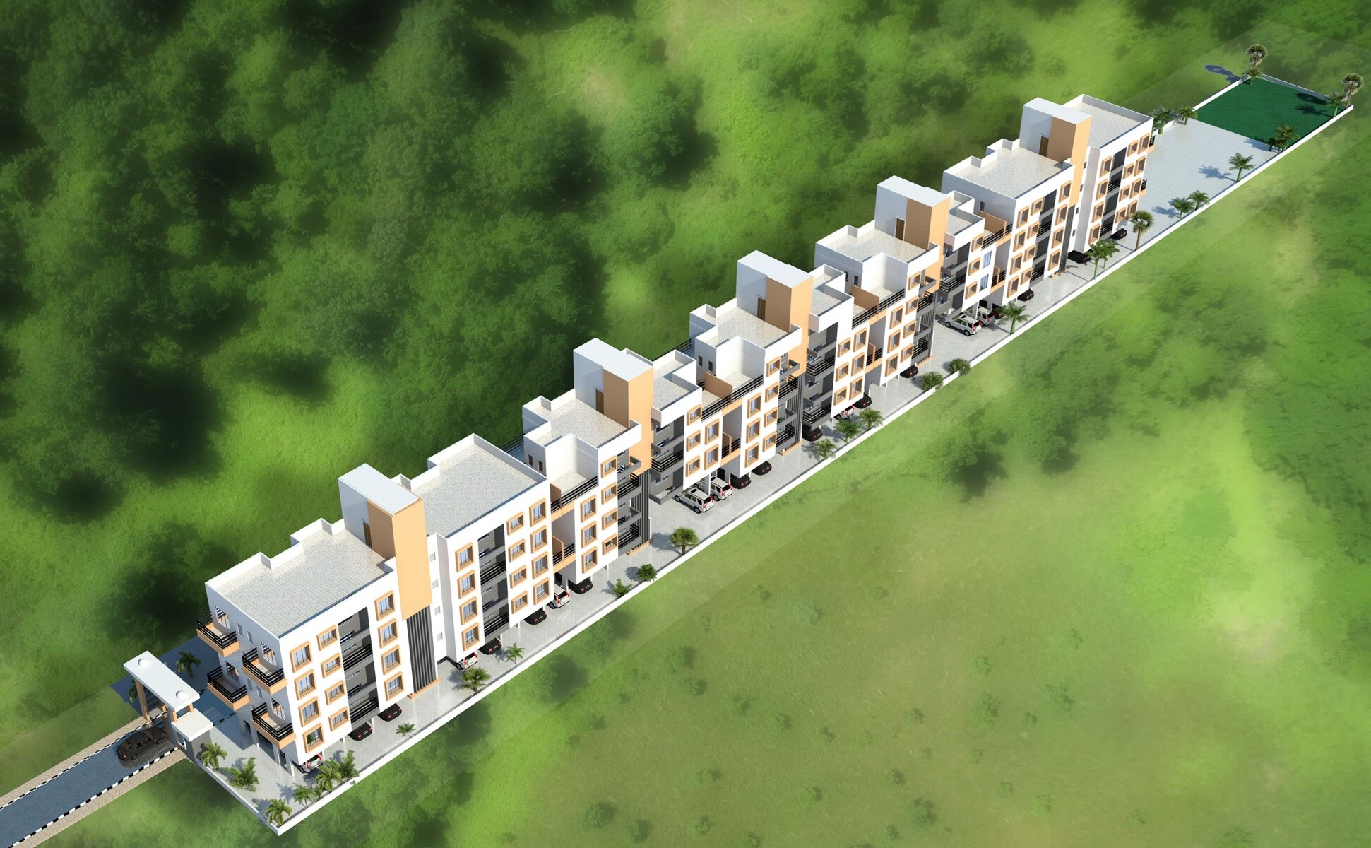 Samruddhi Festive Residency Tower View