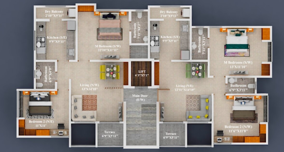 Sanghavi Suraj Residency Floor Plans