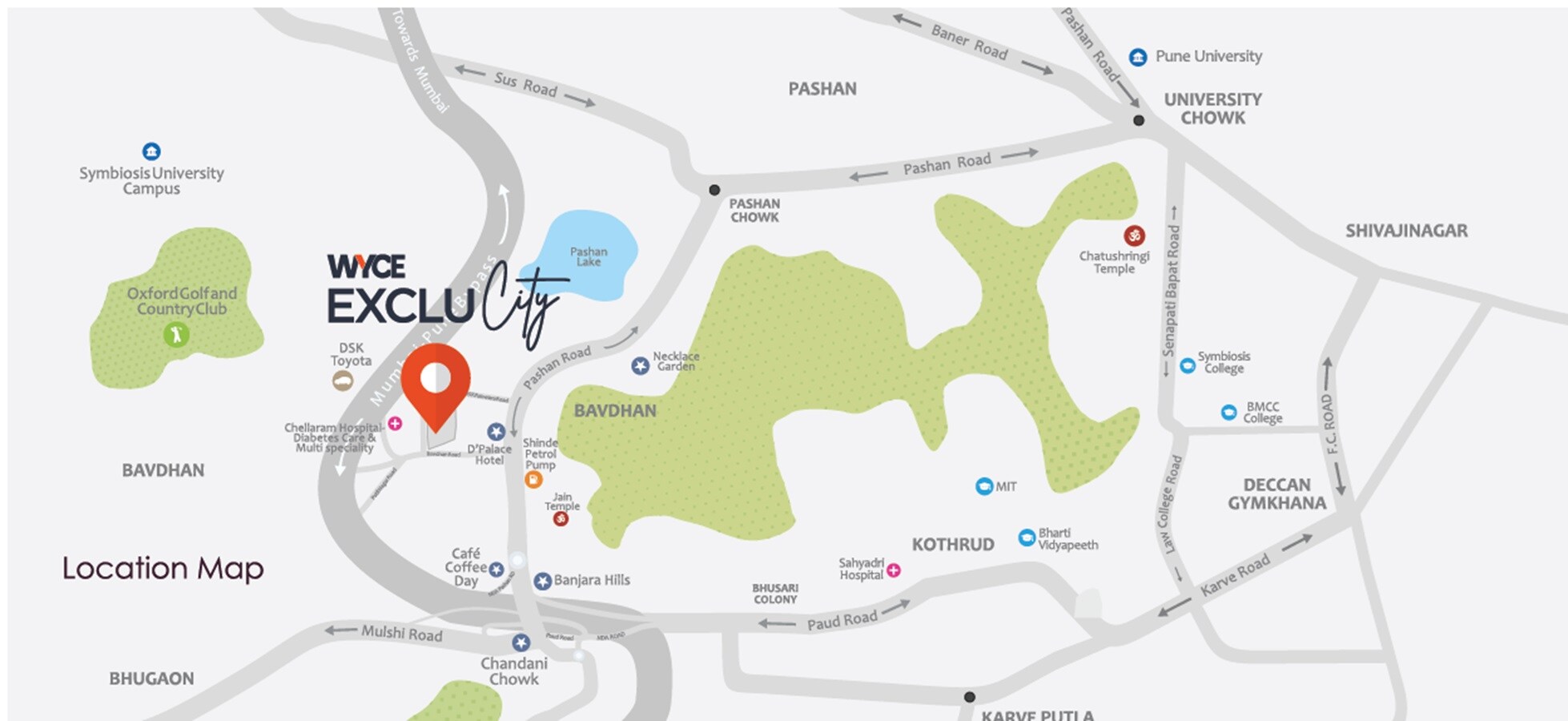 Saniket WYCE Exclucity Location Image