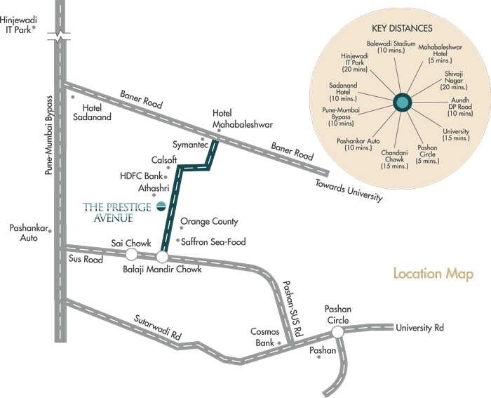 Sanjeevani Prestige Avenue Location Image