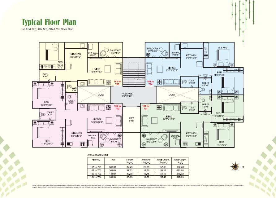 Sanjivani Snehal Apartments Floor Plans