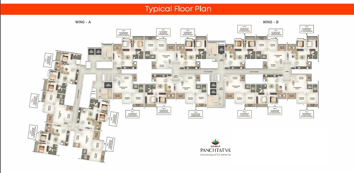 Sanskruti Panchtatva Floor Plans
