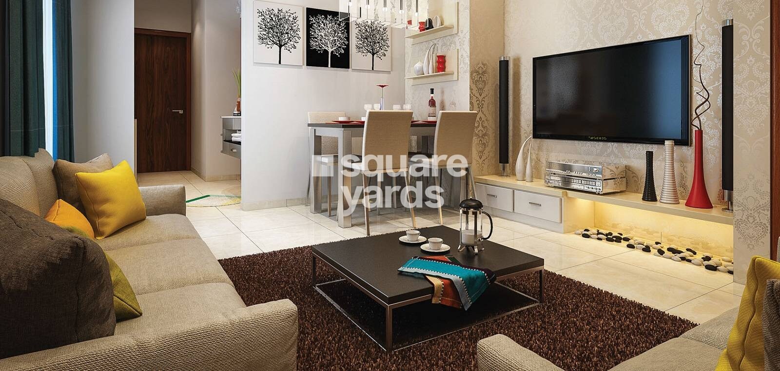 Saptsiddh Savali Saffron Apartment Interiors 1