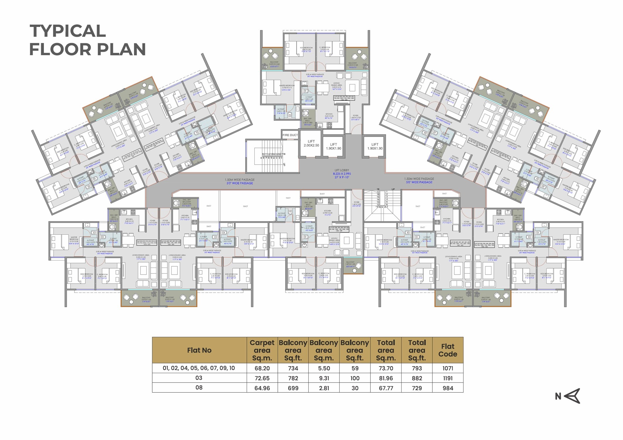 Sarthak Highreach Floor Plans