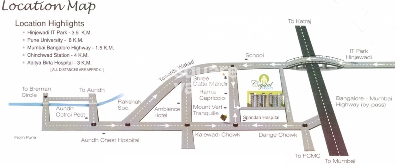 Satish Bora Crystal Heights Location Image