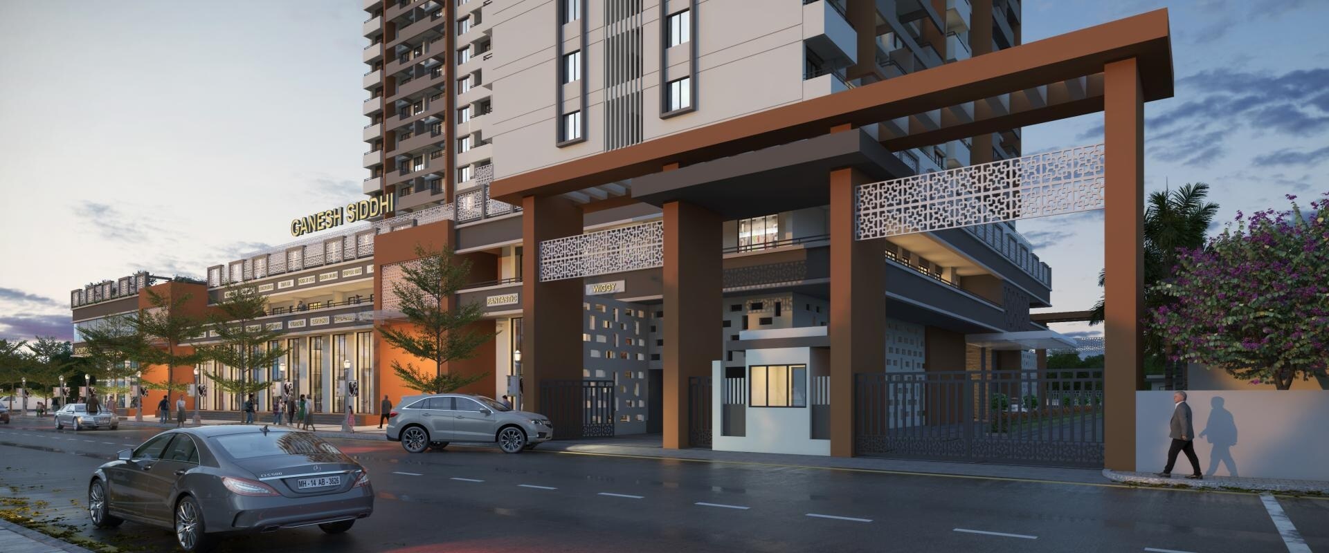 SB Patil Ganesh Siddhi Entrance View