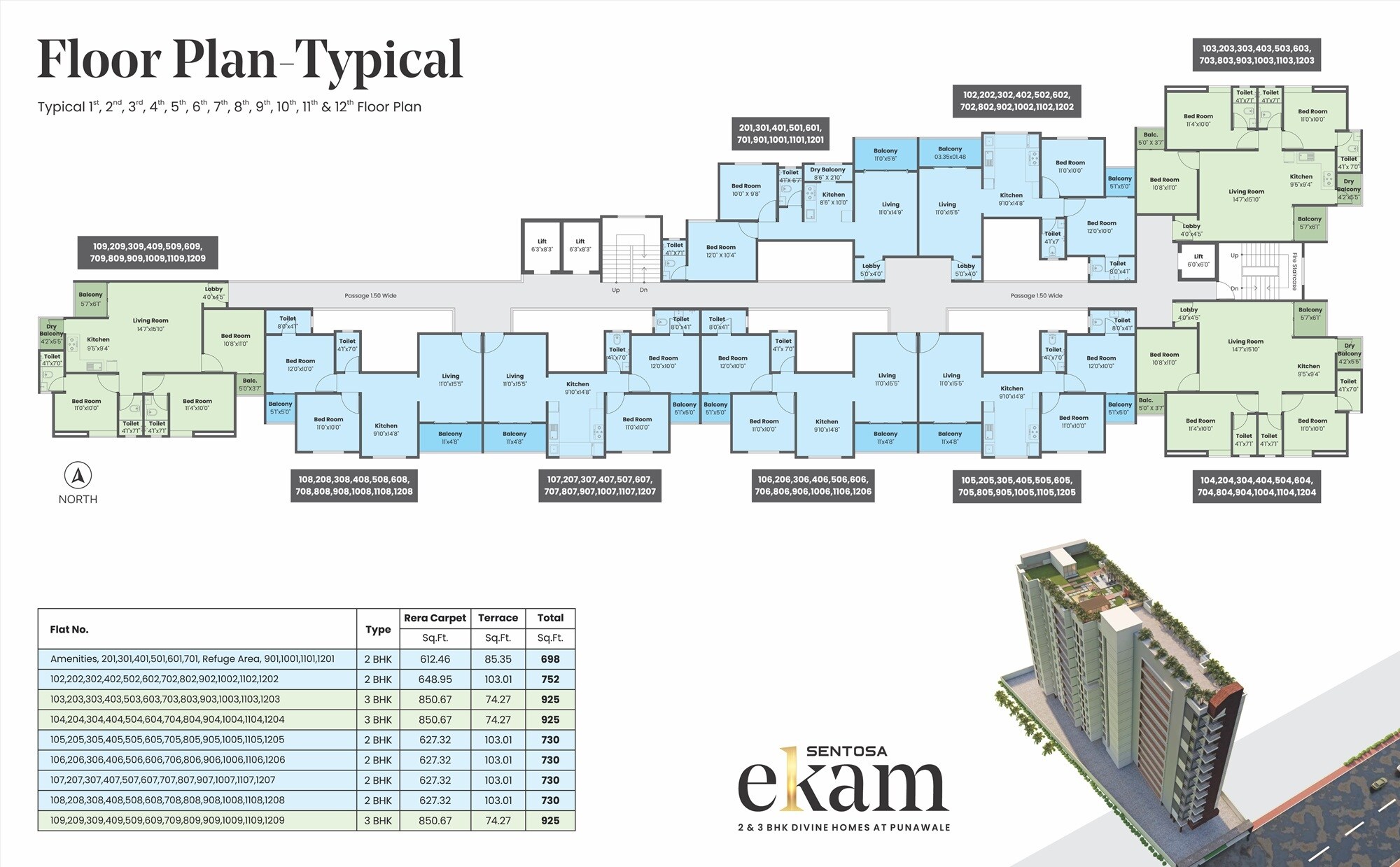 Sentosa Ekam Floor Plans