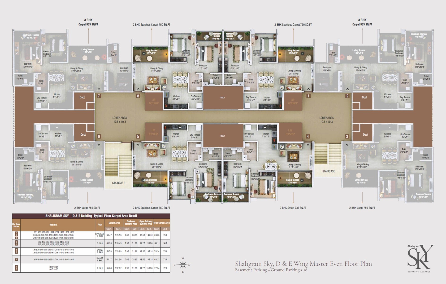 Shaligram Sky Floor Plans