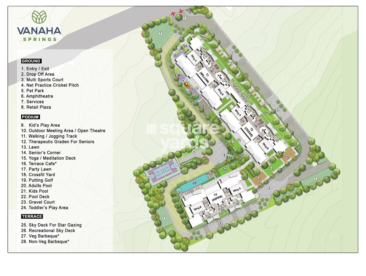 Shapoorji Pallonji Vanaha Springs Master Plan Image
