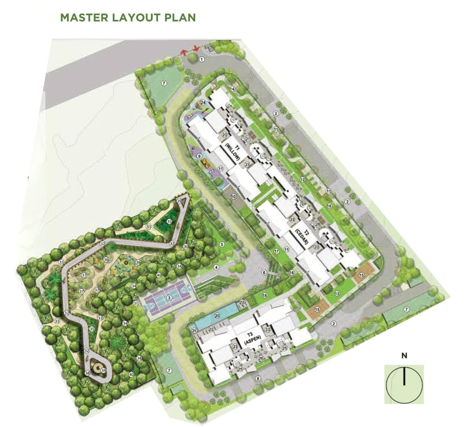 Shapoorji Pallonji Vanaha Verdant Master Plan Image