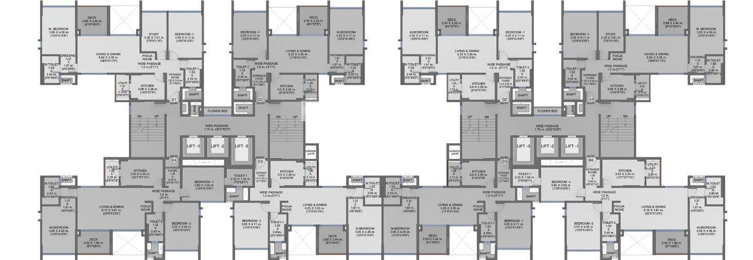 Shapoorji SP Residency Floor Plans