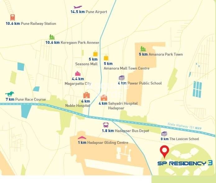 Shapoorji SP Residency Location Image