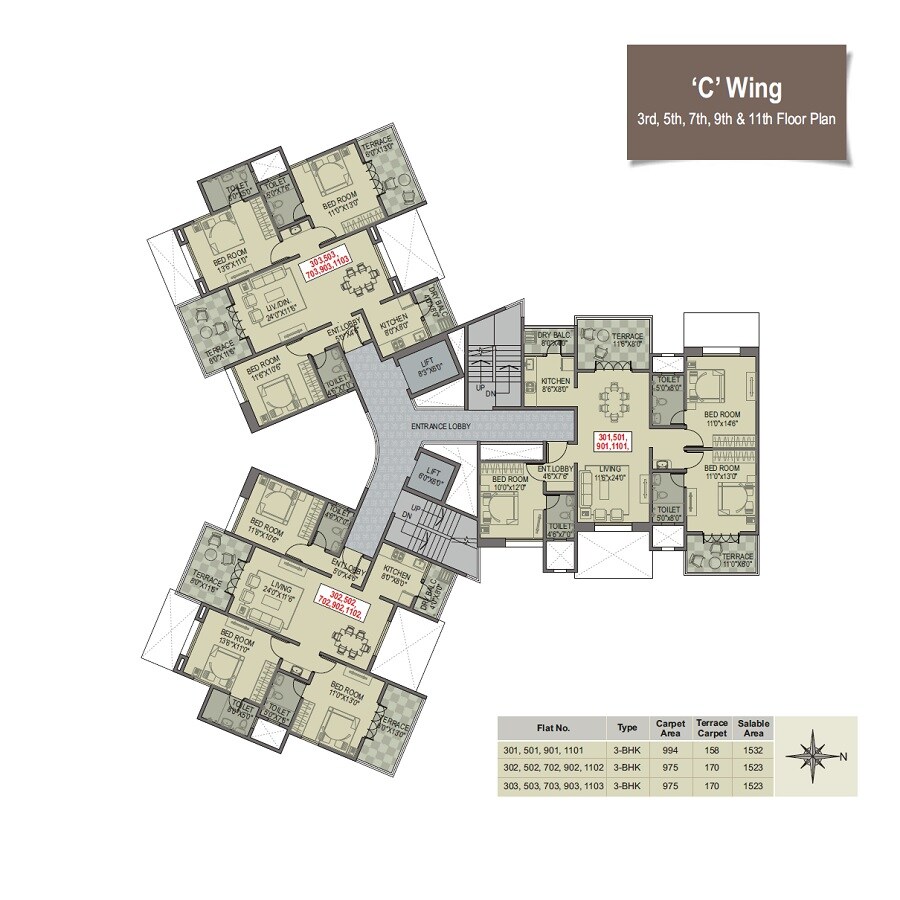 Sharada Alliance Paritosh Floor Plans 2
