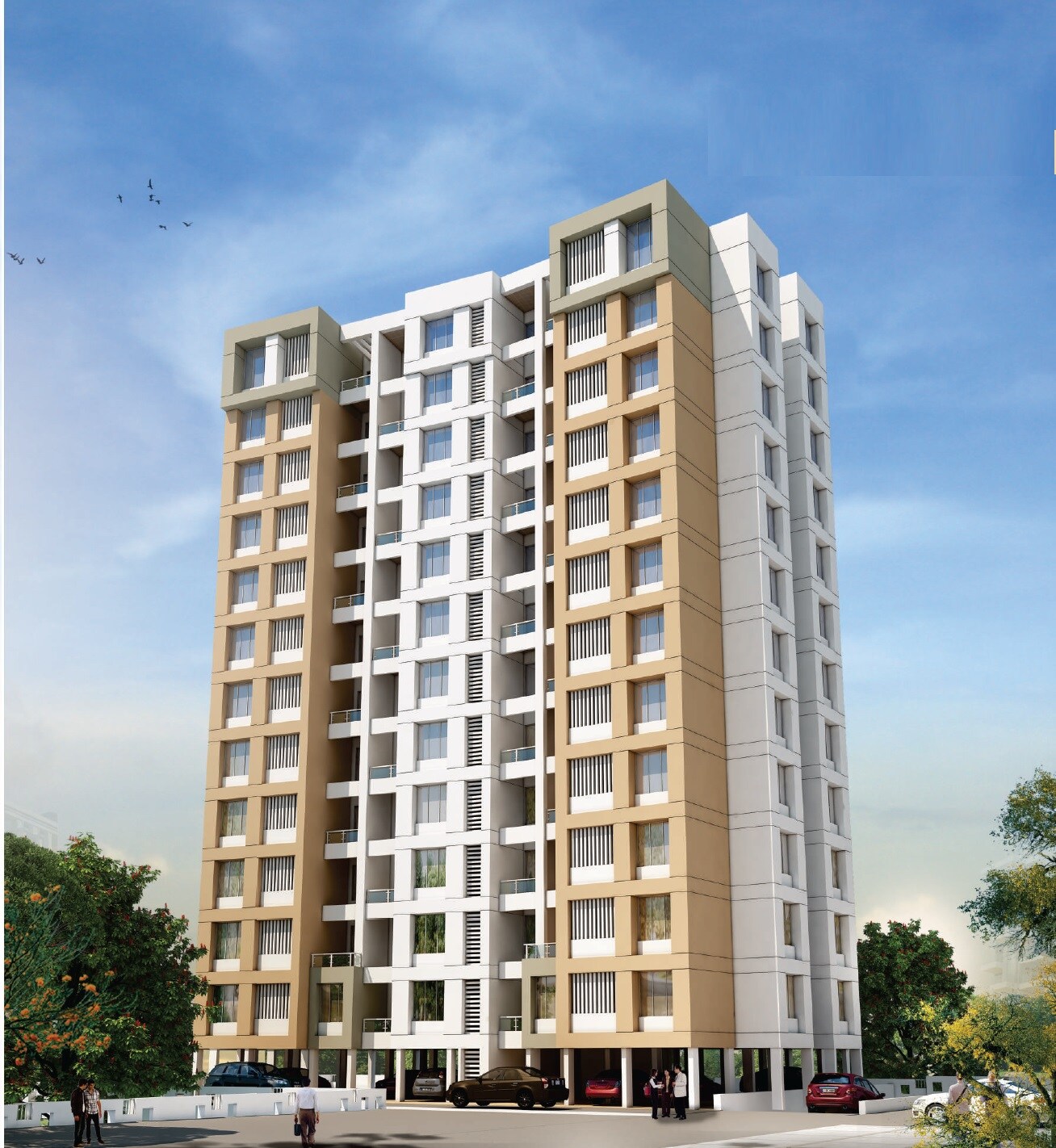 Sharada Megh Sparsh Apartment Exteriors