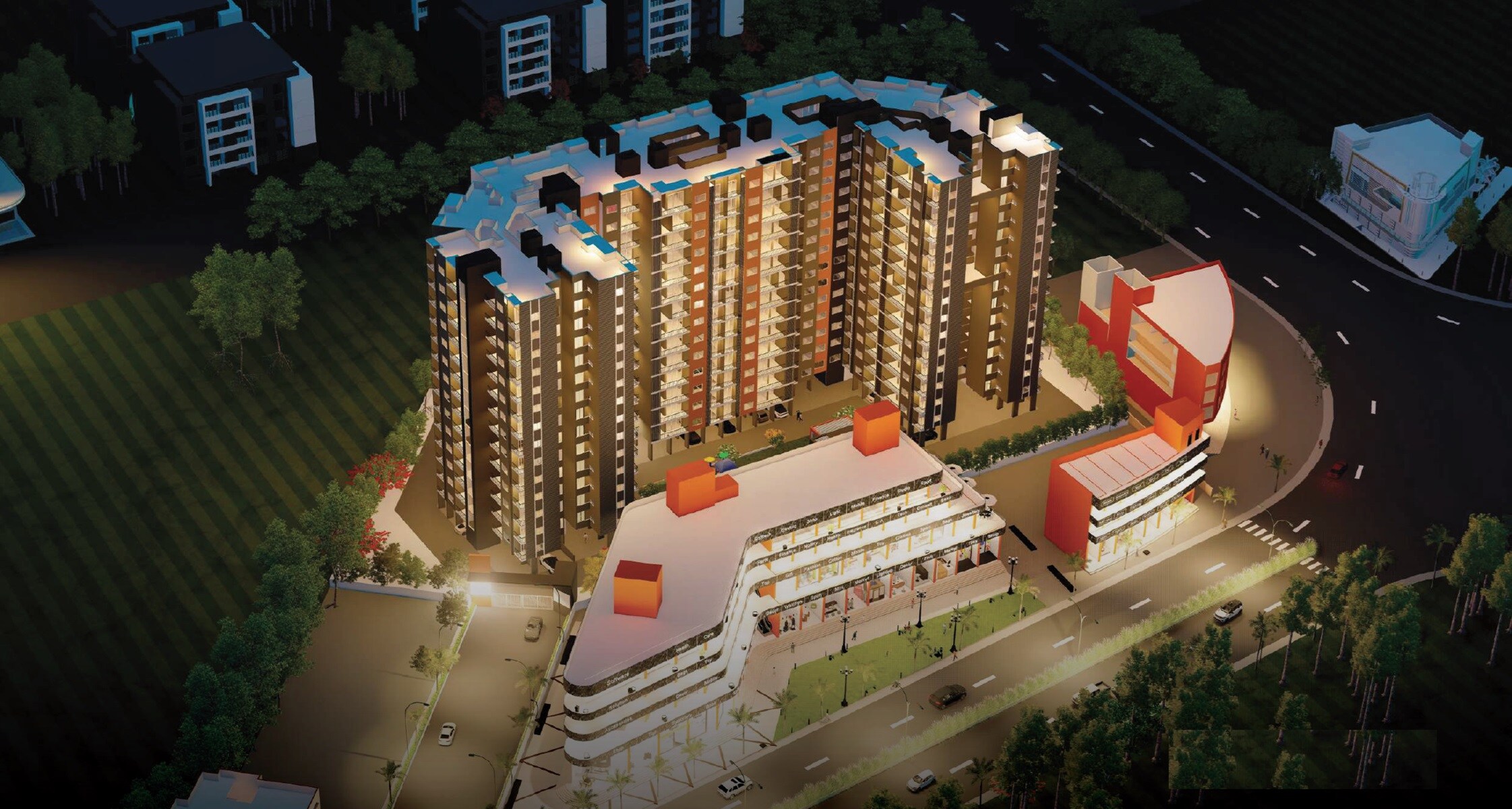 Shiv 24 Sunshine Towers Tower View