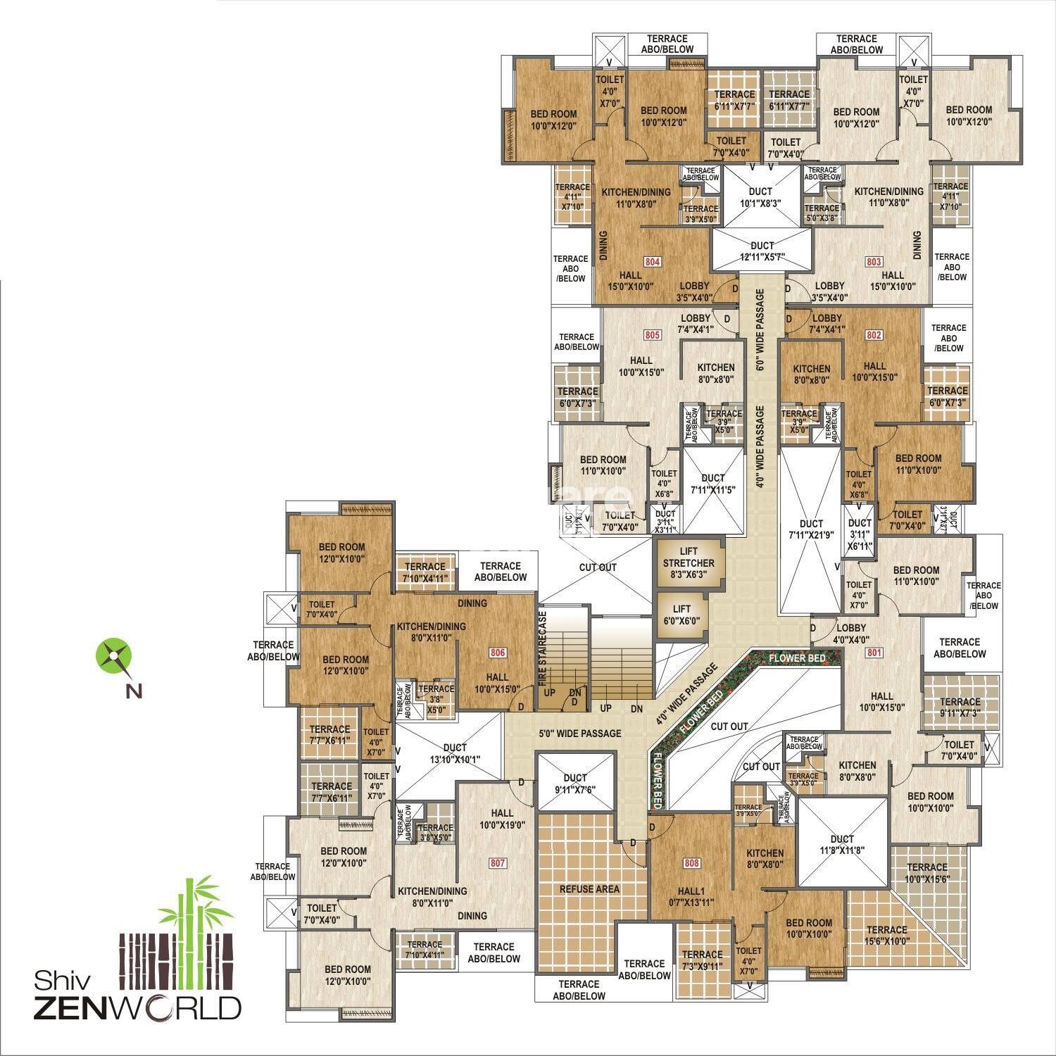 Shiv Zen World Floor Plans