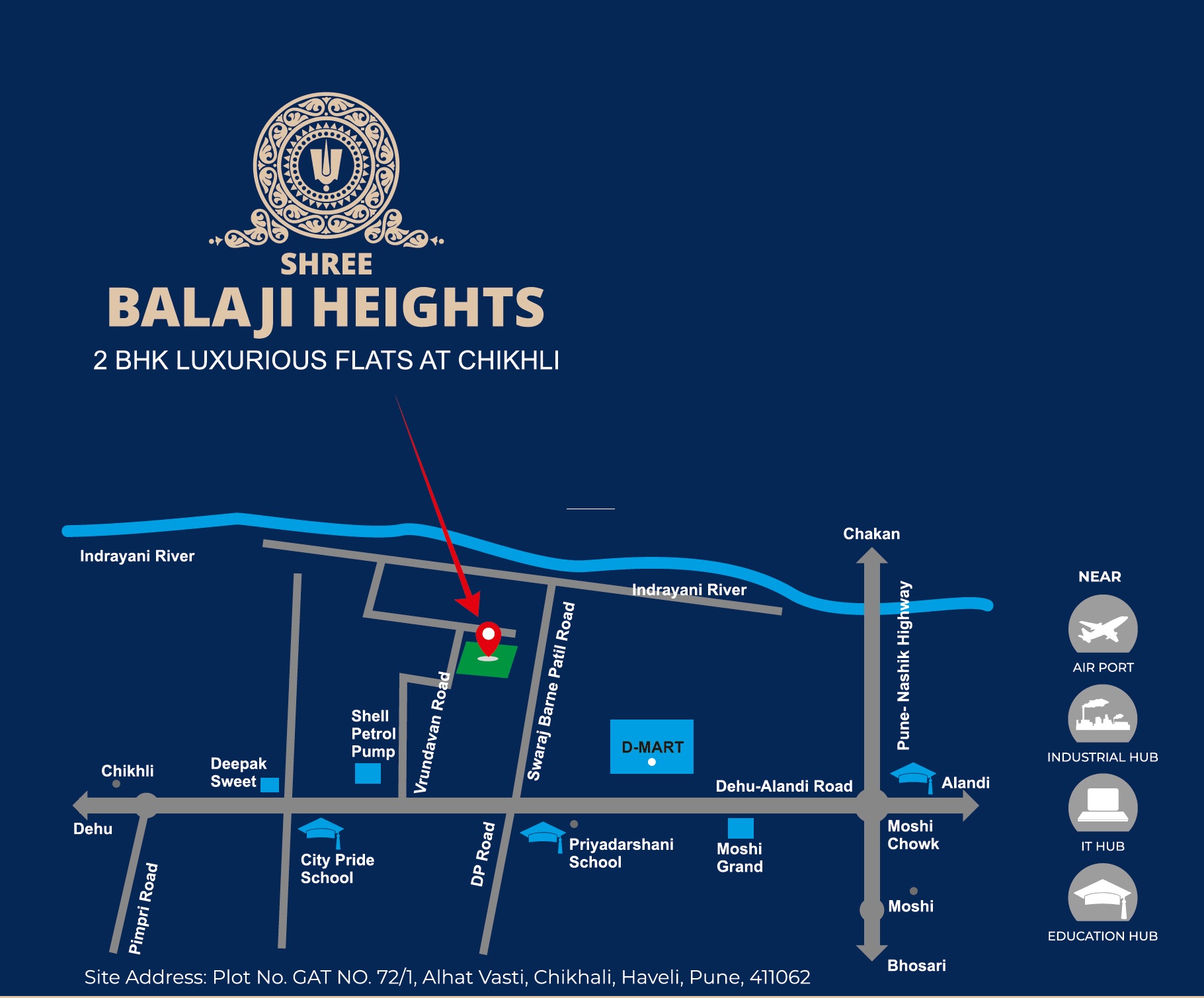 Shree Balaji Heights Chikhali Location Image