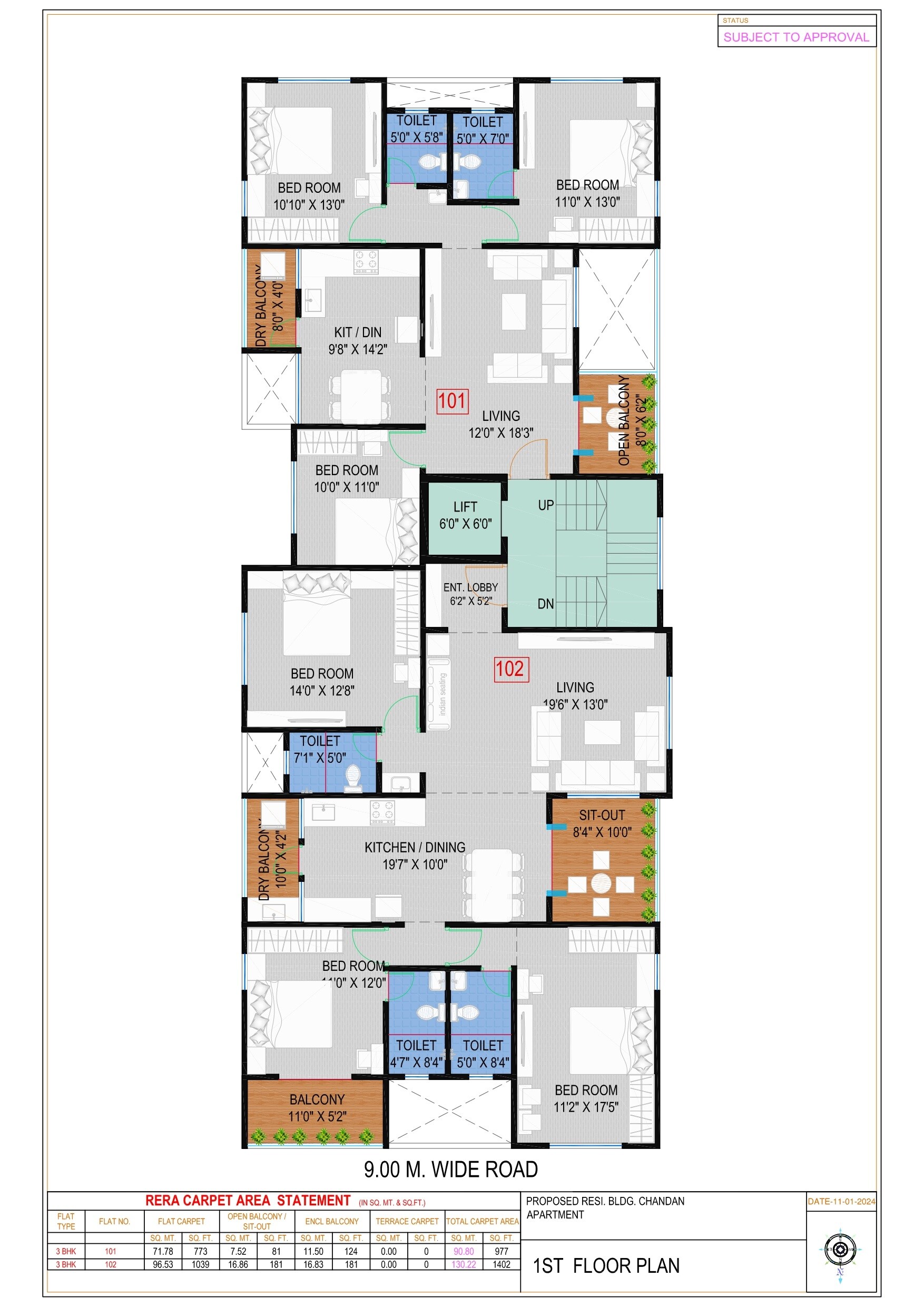 Shree Chandan Apartment Floor Plans