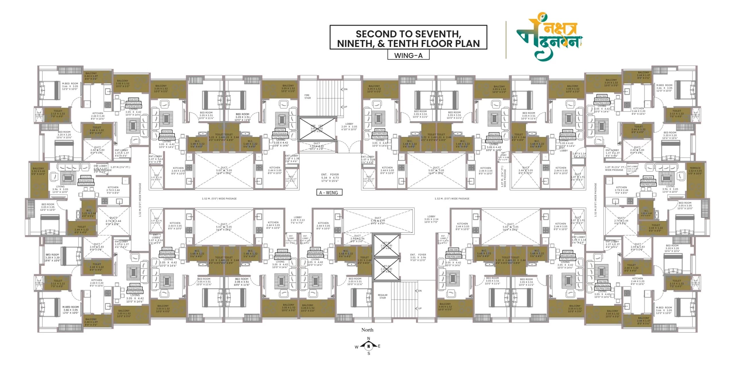 Shree Nakshtra Nandanvan Floor Plans 1