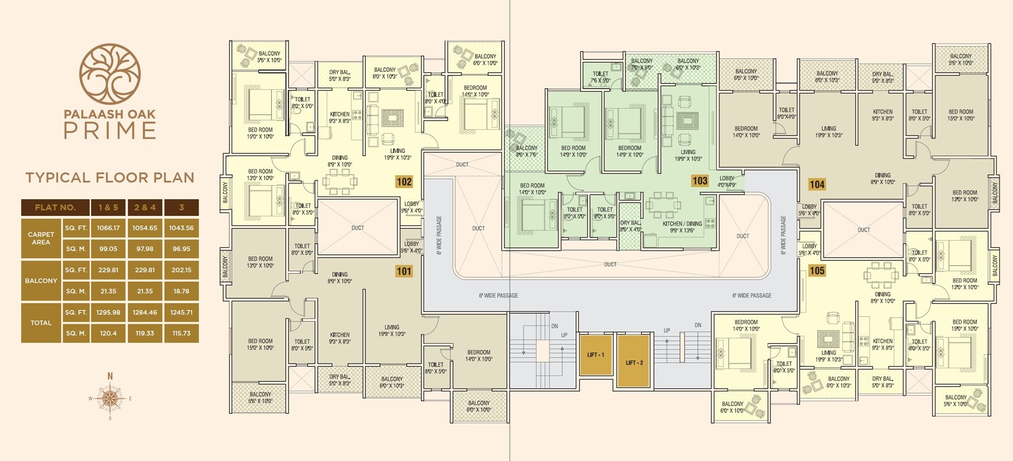 Shree Palaash Oak Floor Plans 2