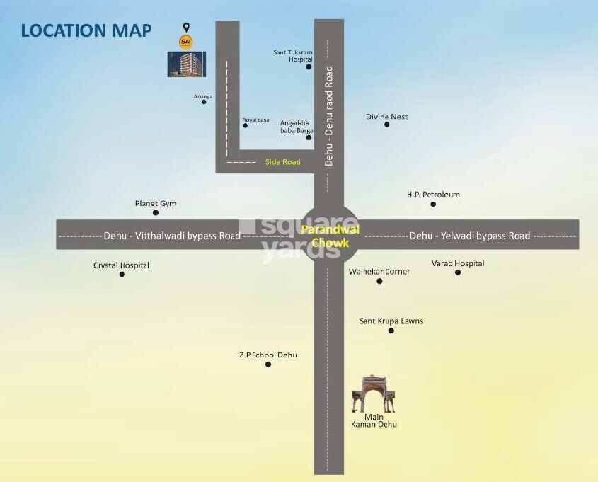 Shree Sai Paradise Dehu Location Image