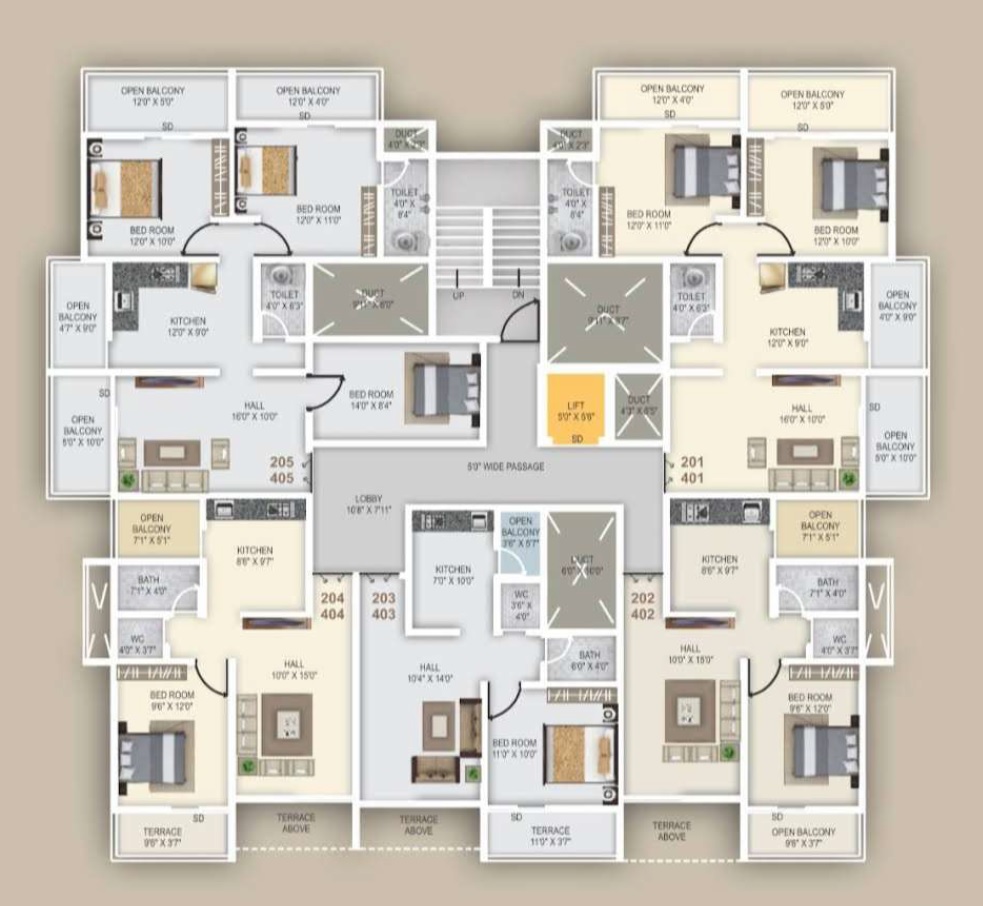 Shree Samarth Swarup Lotus Floor Plans