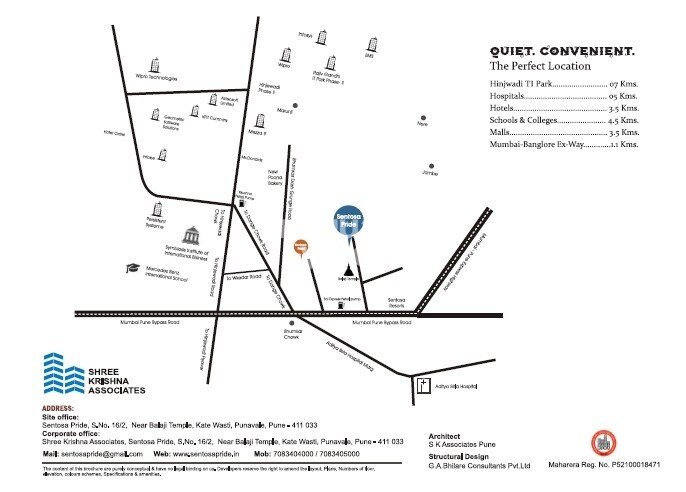 Shree Krishna Sentosa Pride Location Image