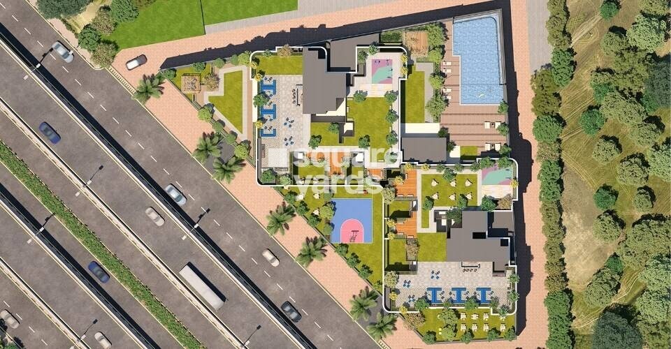 Shree-Sonigara-Signature-Ritz_a city street filled with lots of buildings