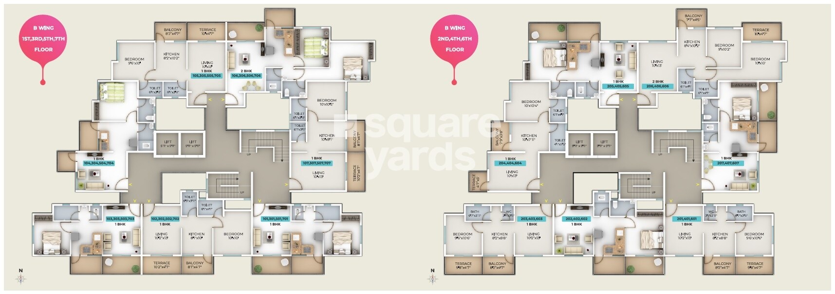 Shree Swami Samarth Serenity Floor Plans
