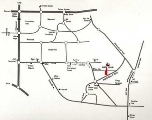 Shree Tirupati Maple Tower Location Image