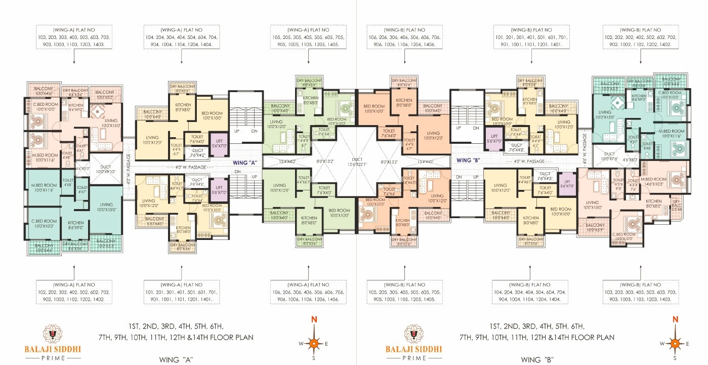 Shri Balaji Siddhi Floor Plans