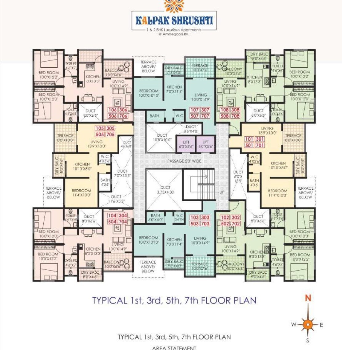 Shri Sadguru Kalpak Shrusti Floor Plans