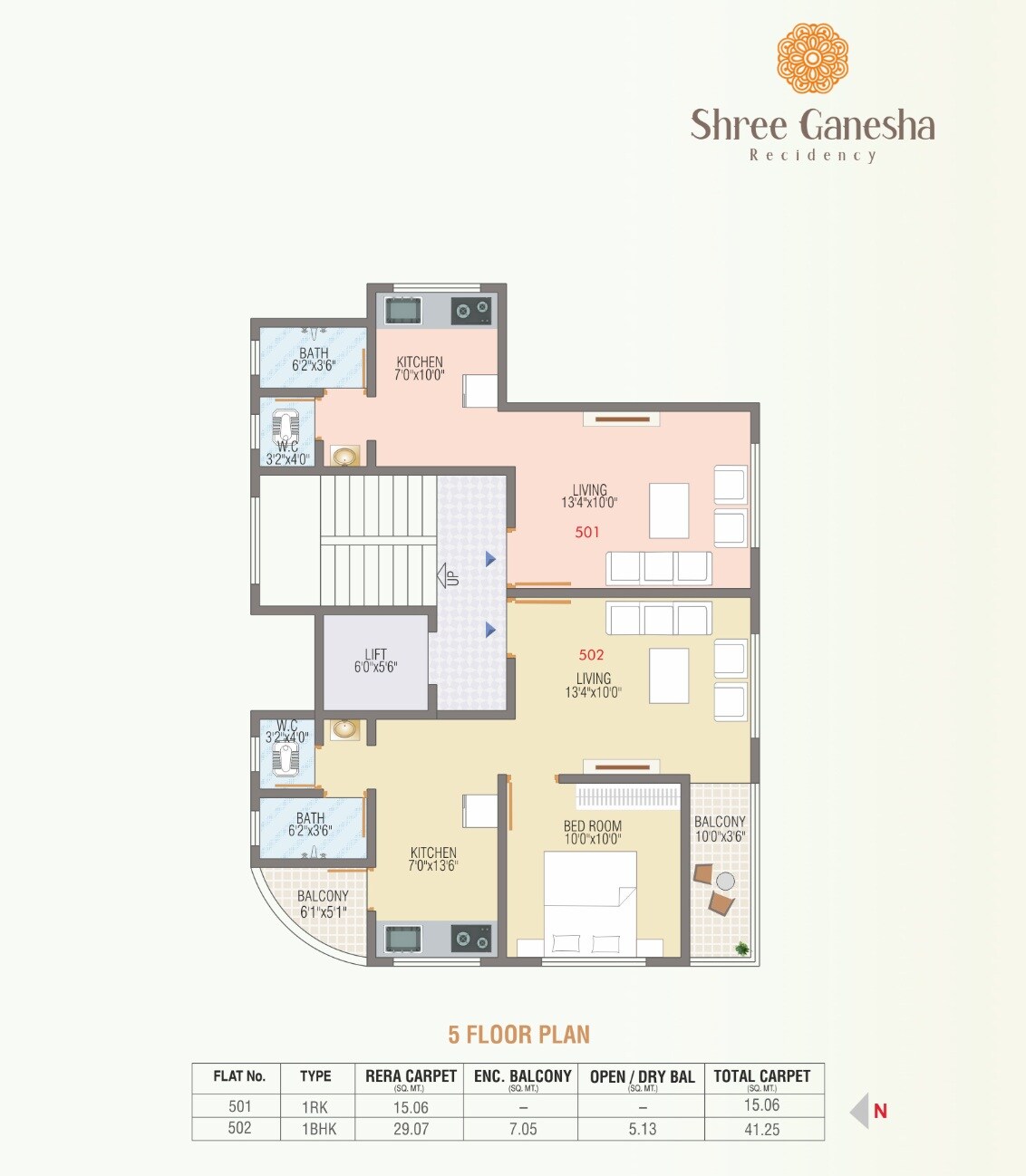 Shruti Shree Ganesha Residency Floor Plans