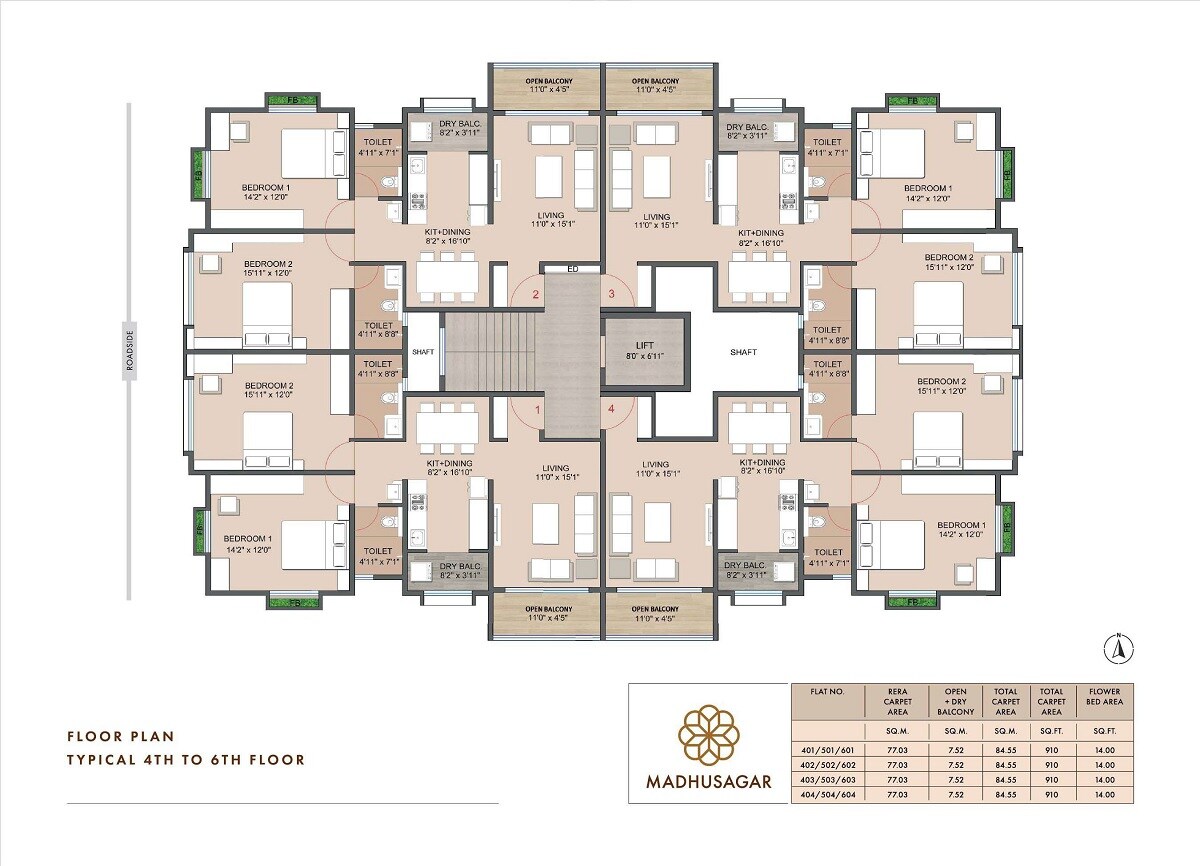 Siddhashila Madhusagar Floor Plans