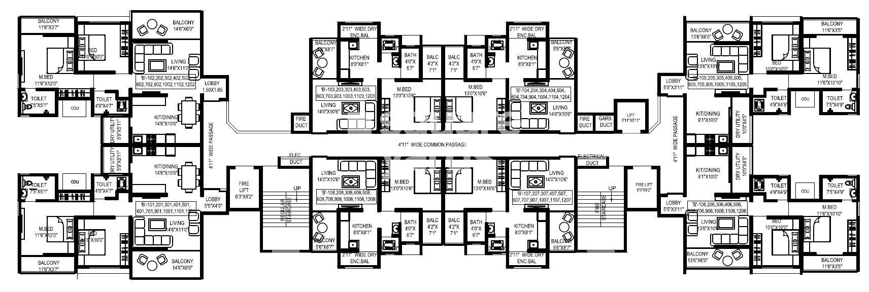 Siddhidata Seventy 7 Skyway Floor Plans