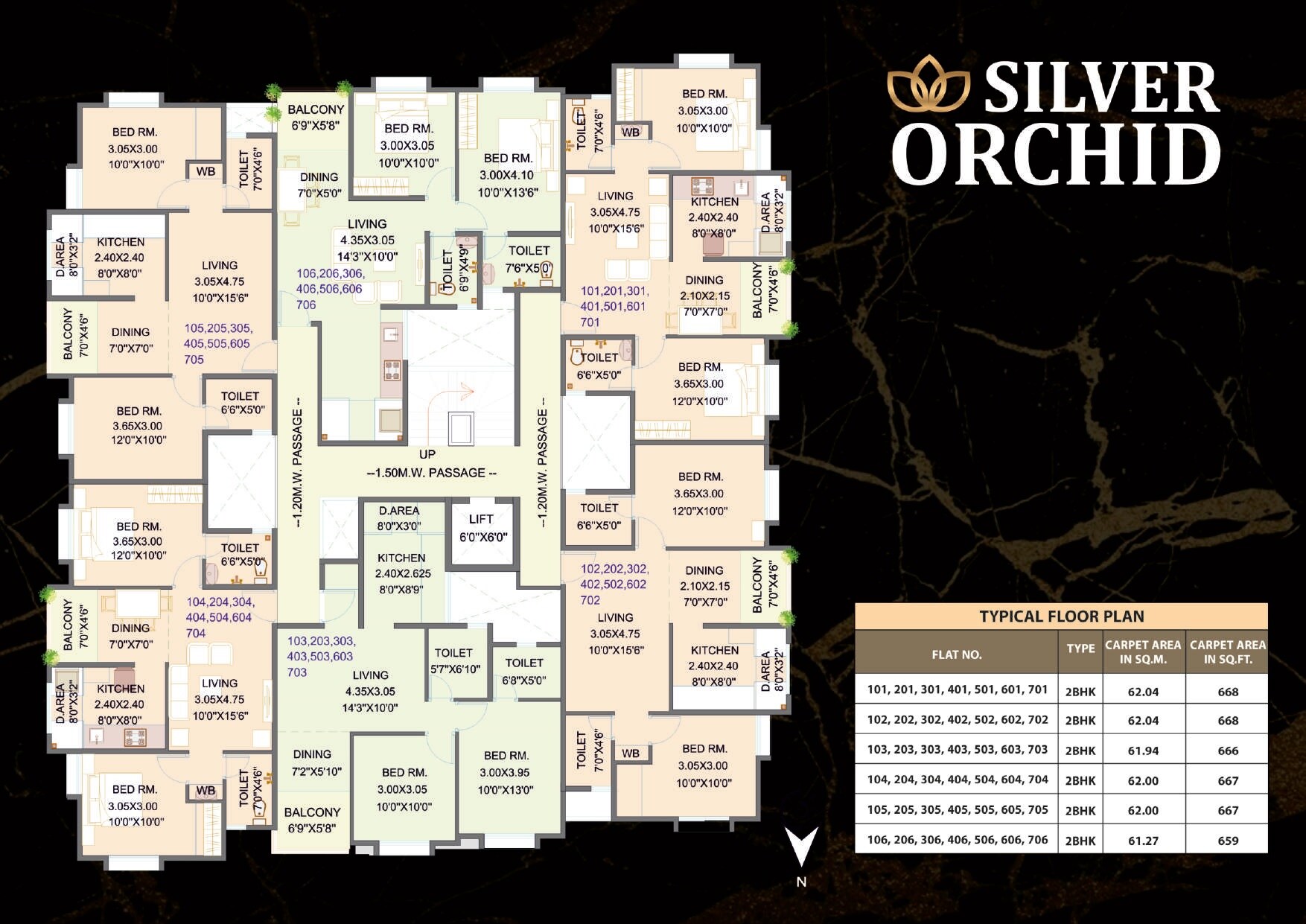 Silver Orchid Floor Plans