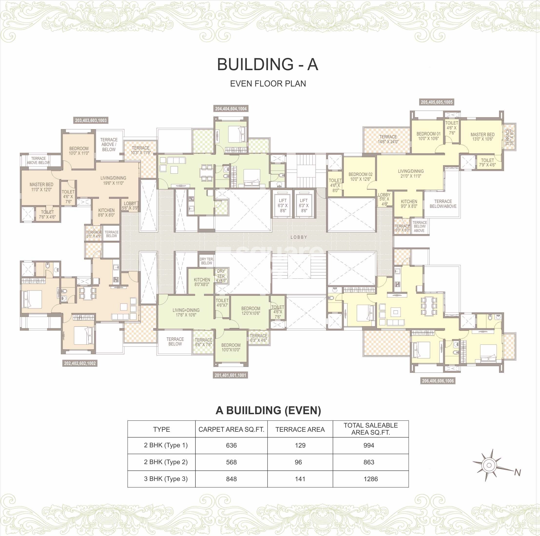 Silveroak Shriyans Apartment Floor Plans 1