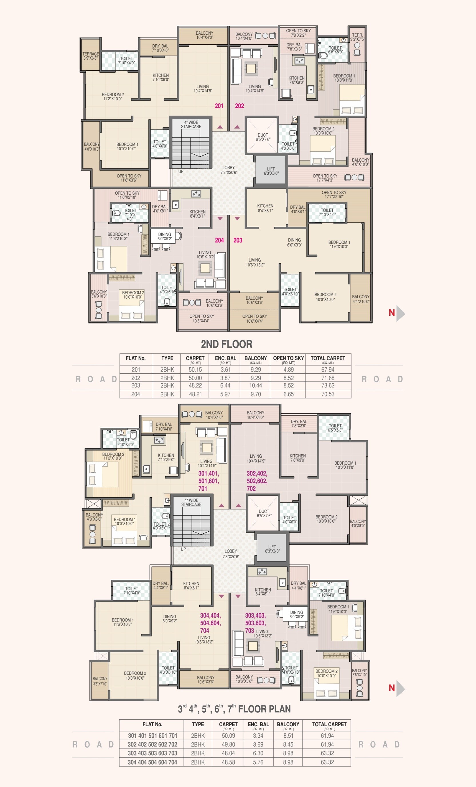 SJ Royal Residency Floor Plans