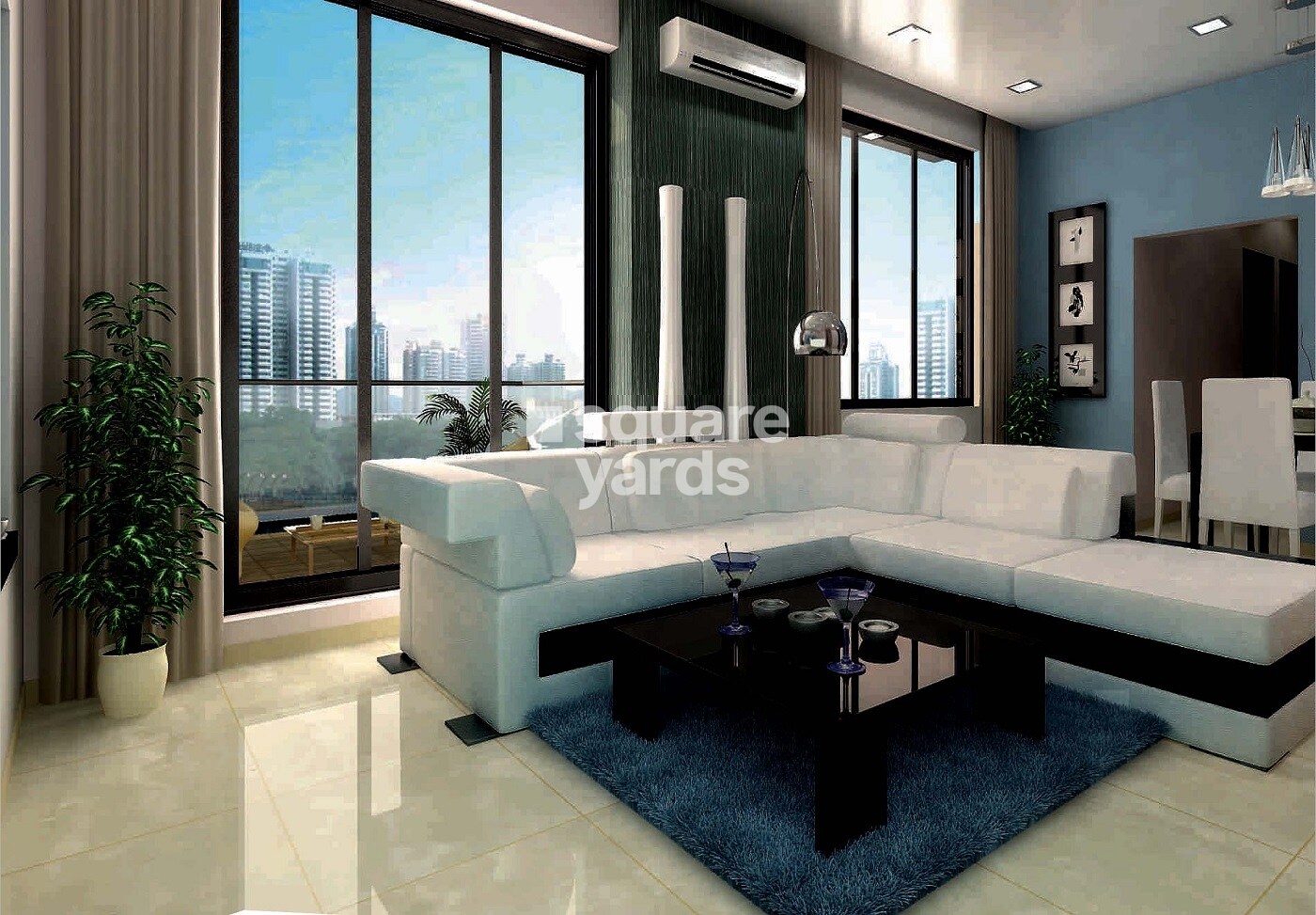 Skyscraper Apartment Interiors 1
