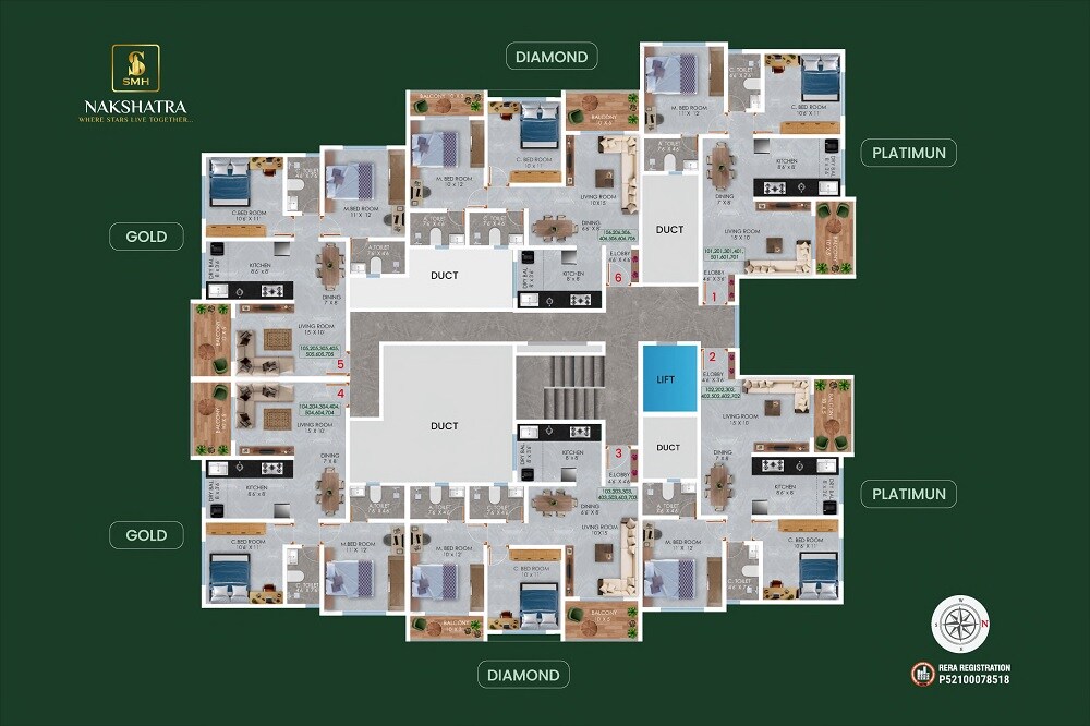 SMH Nakshatra Floor Plans