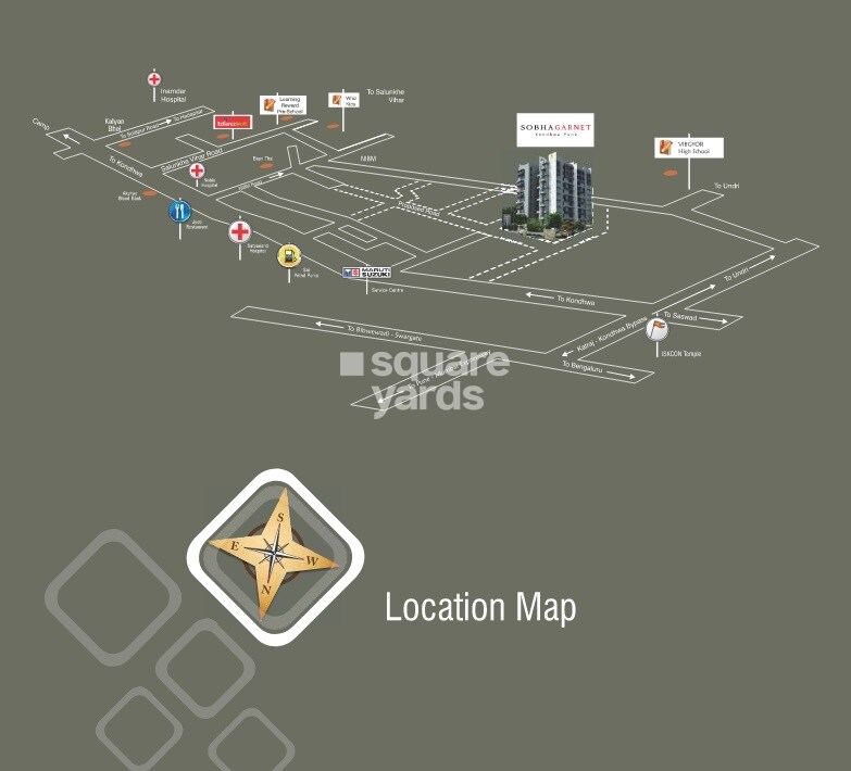 Sobha Garnet Location Image