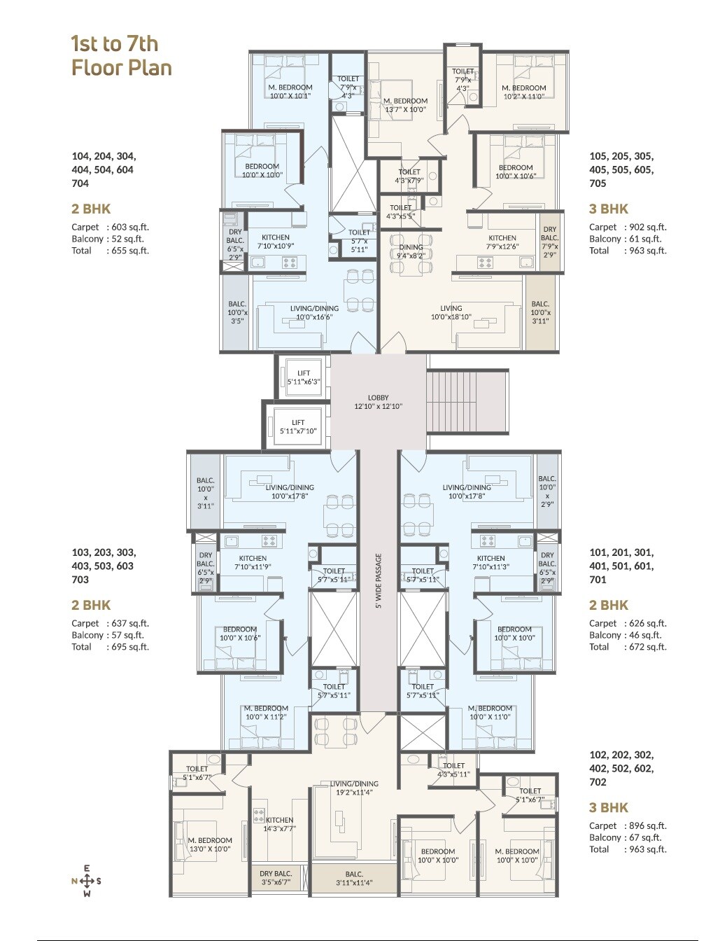 Sonigara Sunview Floor Plans